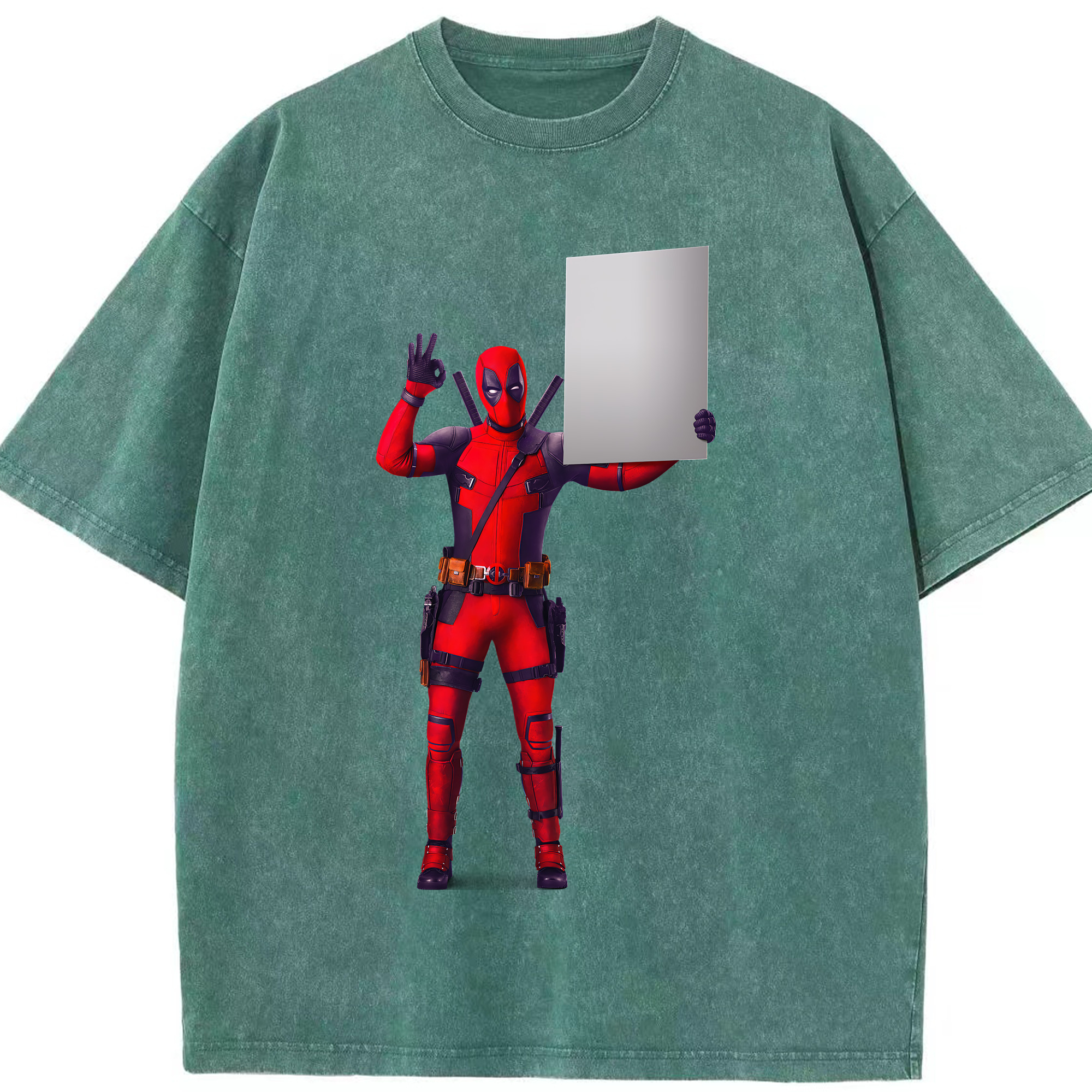 （画像用） Deadpool デッドプール 綿100% ヴィンテージ風 半袖Tシャツ（フロントプリント）